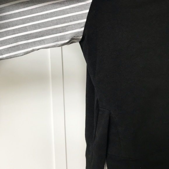 Long Ruffle Poplin Sleeve Cotton Blend Top - Picture 8 of 8